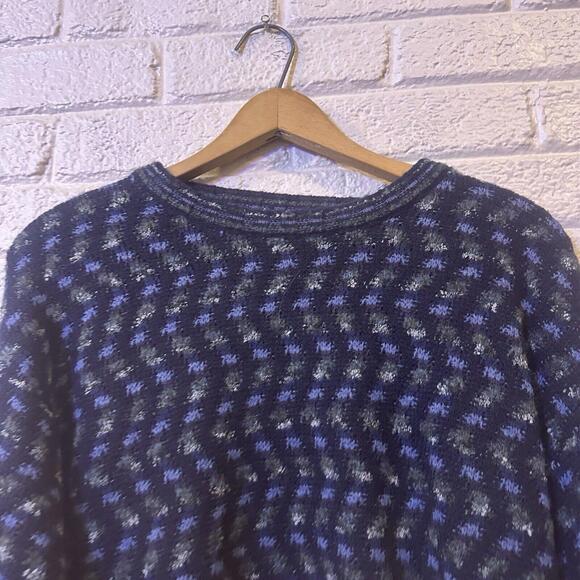 Marconi 3D Textured Knit Sweater‎ Mens XL Multicolor Acrylic Wool Made in Italy - Picture 1 of 3
